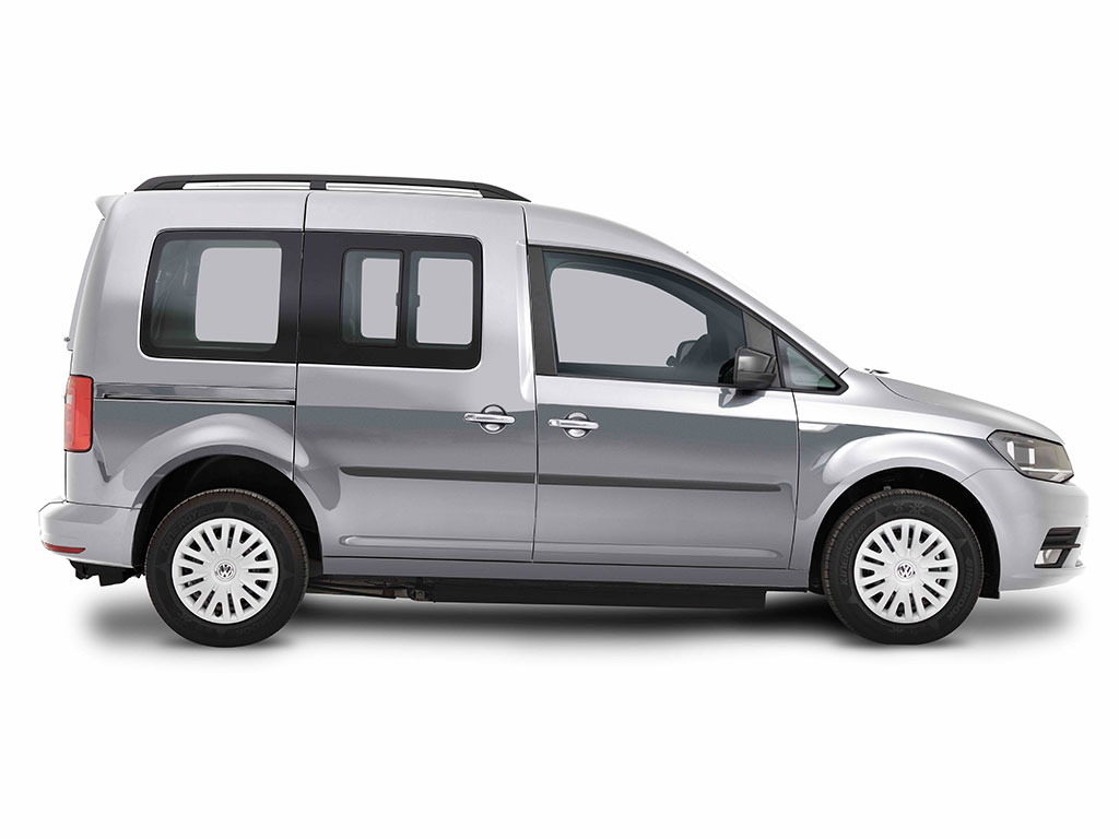 Reflex silver VW Caddy upfront passenger wav