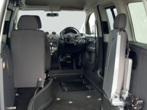 vw caddy wav fold down seat