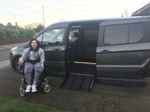 upfront wheelchair access car ford 