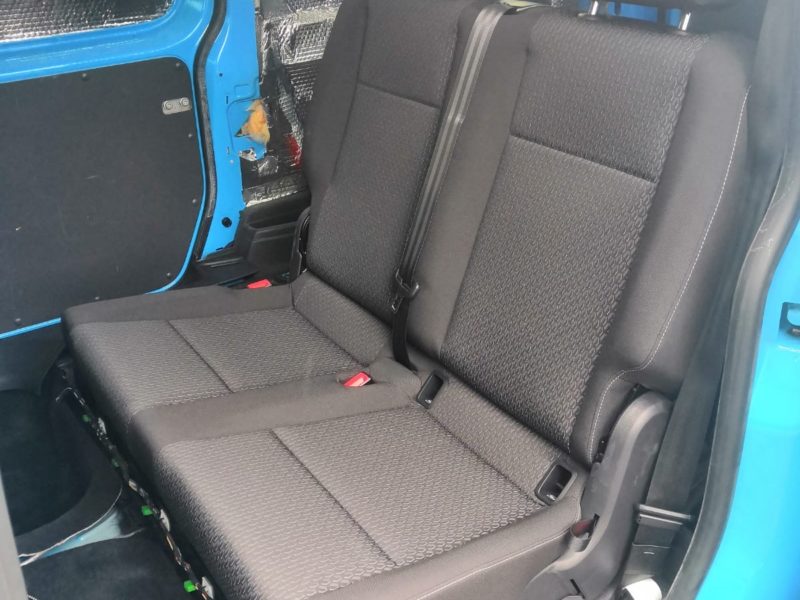 VW Caddy van seat conversion