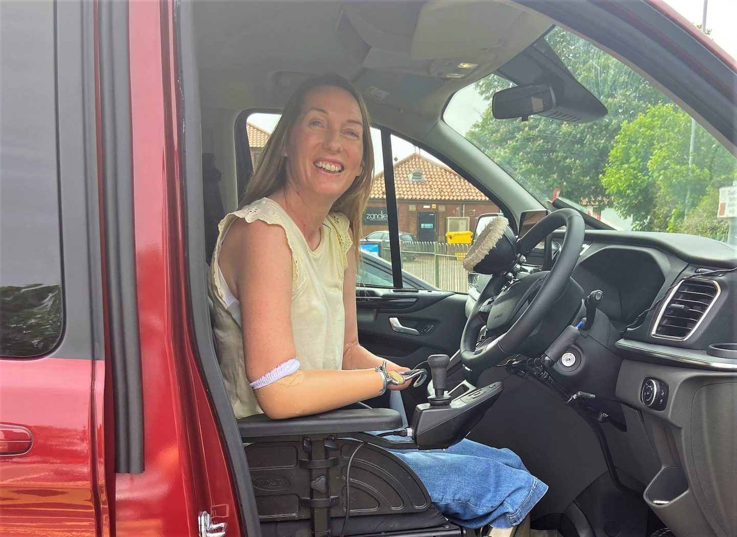 Helen Dolphin MBE Test Drives Latest Wheelchair Accessible Vehicle