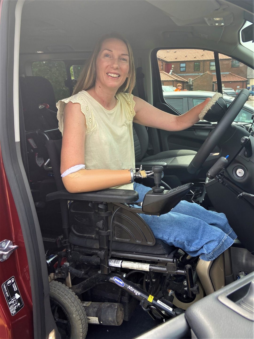 Helen Dolphin MBE Test Drives Latest Wheelchair Accessible Vehicle